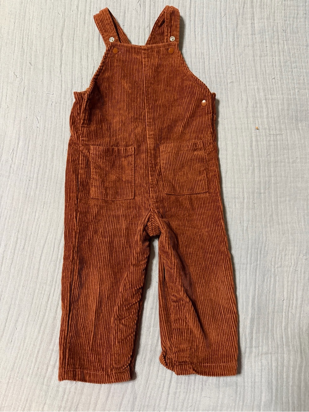 Carter’s Baby Boy Brown Corduroy Overalls Size 12 months.